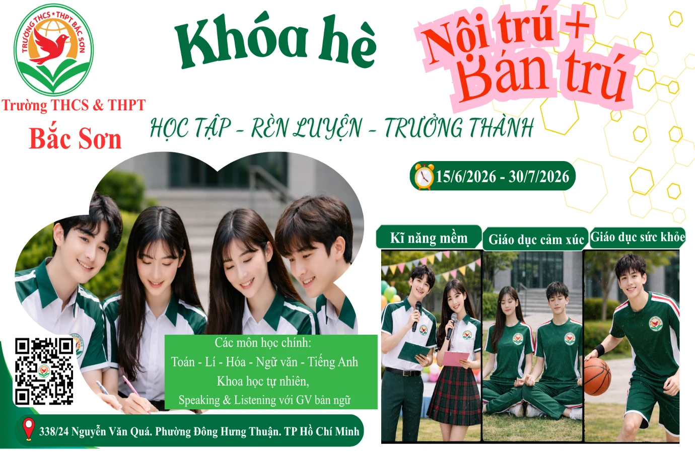 Khóa hè Nội trú – Bán trú năm 2026