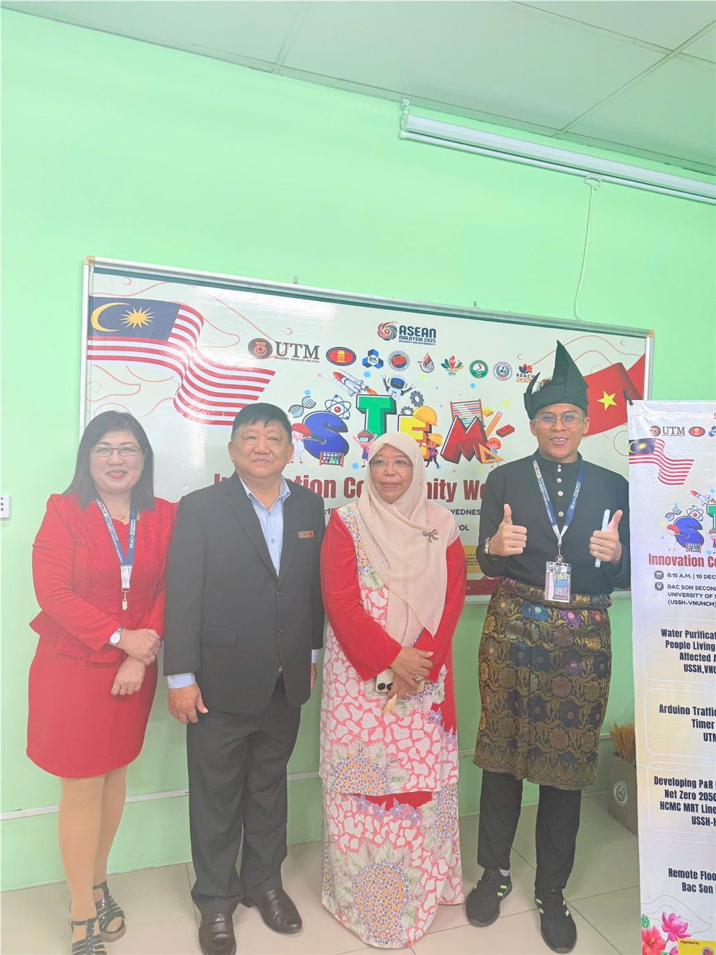 Trường THCS-THPT Bắc Sơn đón đoàn sinh viên Universiti Teknologi Malaysia (UTM) giao lưu học thuật - văn hoá trong chương trình REACH - Vietnam 2025