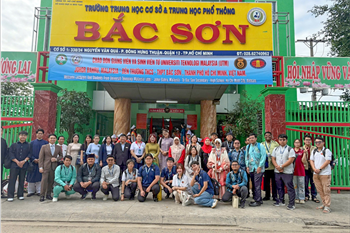 Trường THCS-THPT Bắc Sơn đón đoàn sinh viên Universiti Teknologi Malaysia (UTM) giao lưu học thuật - văn hoá trong chương trình REACH - Vietnam 2025
