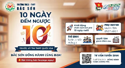Trường THCS-THPT Bắc Sơn tiếp sức mùa thi 2026